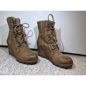 Sorel  Wedge Boot Camel Brown‎ Womens Boots 8.5 NL3492